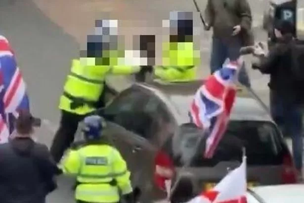 Britain First march 'attack video' probed by police after being shared online